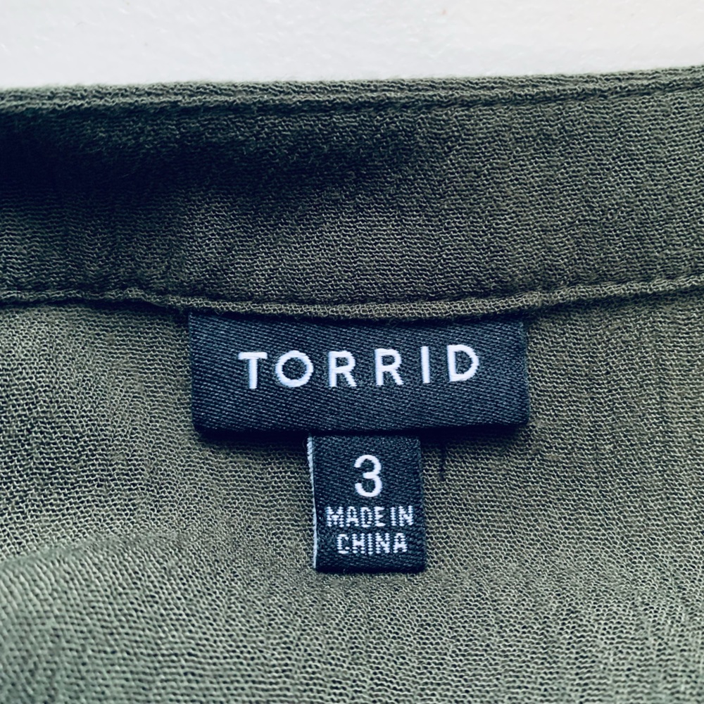 Torrid Buttoned Front Mini Dress - Picture 3 of 6